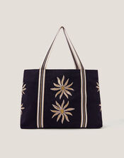 Tashie Sun Embroidered Tote Bag, , large