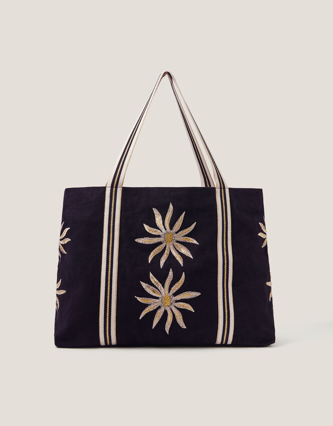 Tashie Sun Embroidered Tote Bag, , large