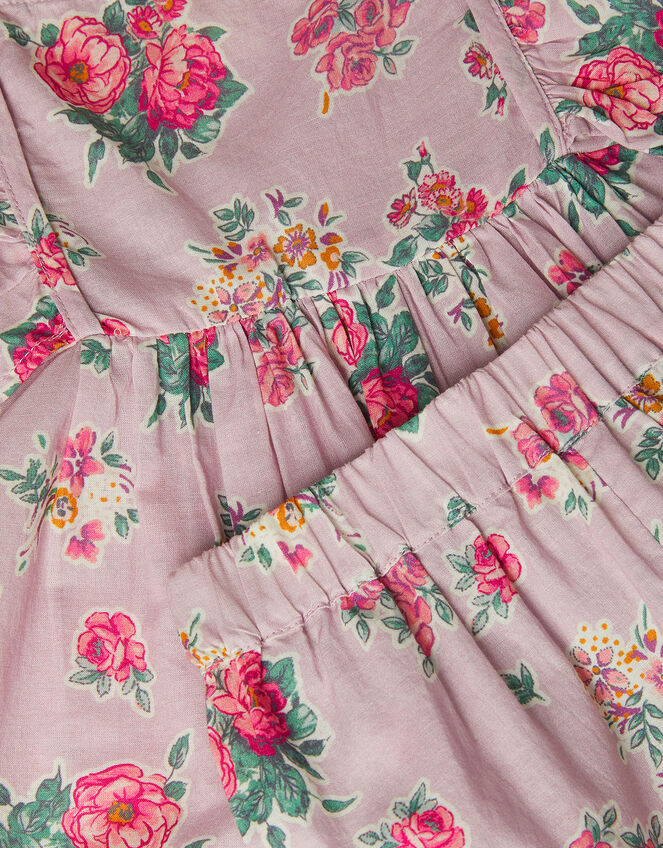 Baby Floral Frilly Top & Shorts Set, Purple (LILAC), large