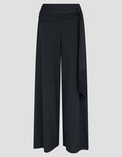 Tanya Tassel Wide Leg Trousers, Black (BLACK), large