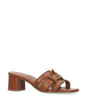 Bibi Lou Holly Leather Mule Sandals, Tan (TAN), large