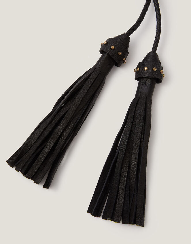 Leather Tassel Belt, , large