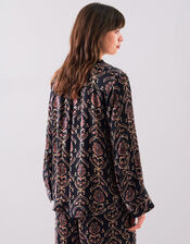 East Jesi Print Satin Blouse, Multi (MULTI), large