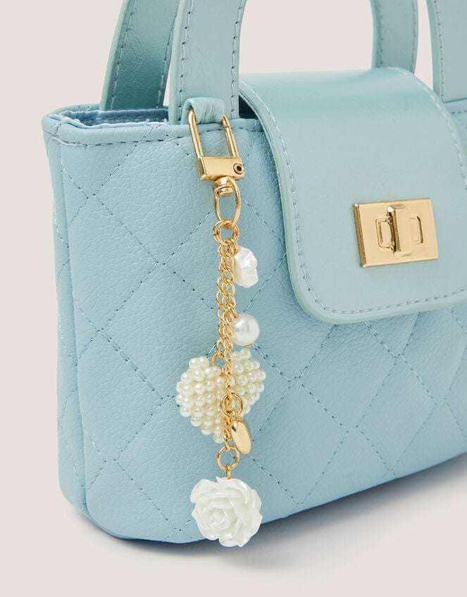 Pearl Charm Quilted Bag, , large