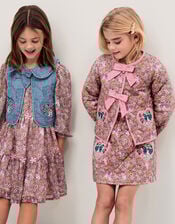 Monsoon x My Little Pony Floral Quilted Jacket, Multi (MULTI), large