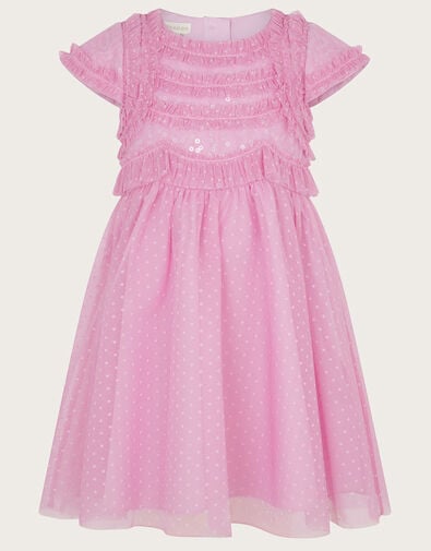 Baby Ruffle Truth Dress, Purple (LILAC), large