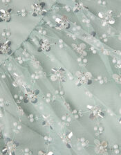 Gracie Embellished Long Sleeve Dress , Green (GREEN), large