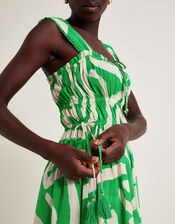 Demi Abstract Print Sundress, Green (GREEN), large