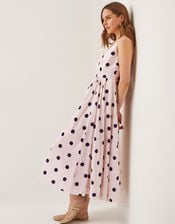 Sicily Fit and Flare Midi Dress, Ivory (IVORY), large
