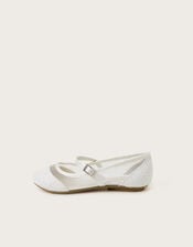 Communion Lace Ballerina Flats, White (WHITE), large