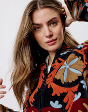 Moliin Claudia Embroidered Velvet Jacket, Multi (MULTI), large