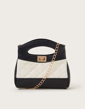 Monochrome Quilted Mini Bag, , large