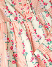 Floral Stripe Short Pyjamas Set, Cream (CREAM), large