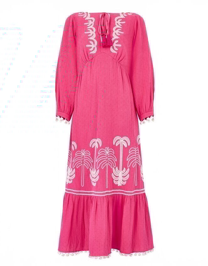 East Karyta Embroidered Maxi Dress, Pink (PINK), large