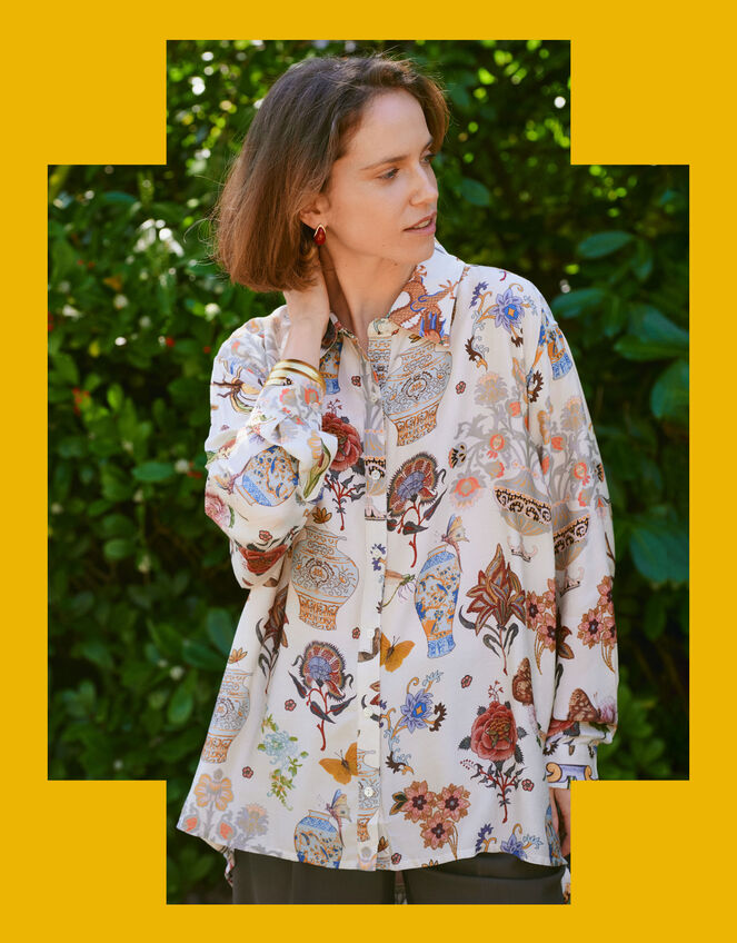 One Hundred Stars Cornucopia Oversized Shirt, , large