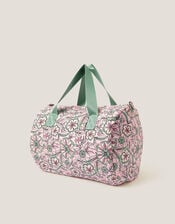 Floral Print Duffle Bag, , large