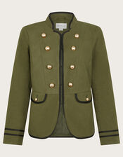 Megan Military Jacket, Green (KHAKI), large