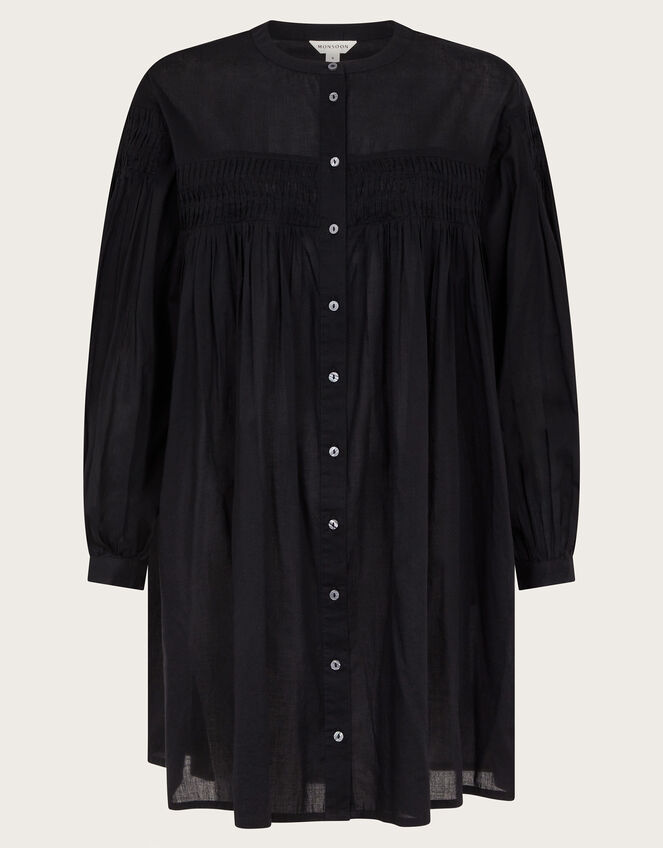 Melissa Long Sleeve Mini Dress, Black (BLACK), large