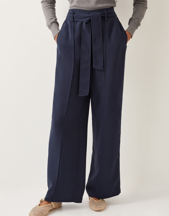 Scarlet Trim Trousers, Blue (NAVY), large
