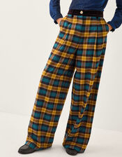 Monsoon x Sarah Corbett-Winder Tartan Suit Trousers, Yellow (YELLOW), large