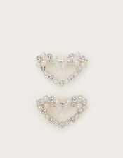 2-Pack Butterfly Heart Hair Clips, , large