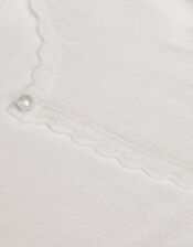 Niamh Glitter Cardigan, White (WHITE), large