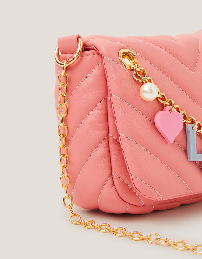 Love Charm Quilted Bag, Pink (PINK), large