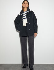 Didi Dolman Sleeve Coat, Black (BLACK), large