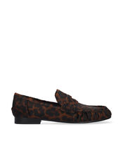 Bibi Lou Lyra Leopard Print Pony Loafers, Leopard (LEOPARD), large
