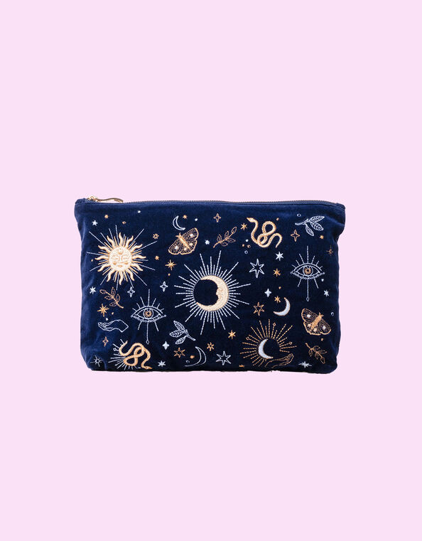 Elizabeth Scarlett Boho Mysticism Velvet Pouch, , large
