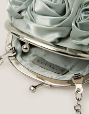 Rose Satin Clip Frame Bag, , large