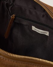 Cate Suede Bowling Bag, , large