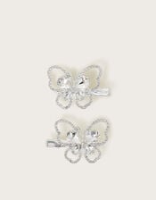 2-Pack Jewel Butterfly Hair Clips, , large