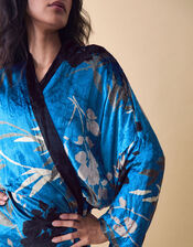 Clemence Lian Floral Velvet Kimono, , large