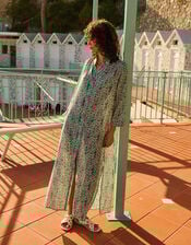 Petite Mendigote Ramara Floral Maxi Shirt Dress, Green (GREEN), large