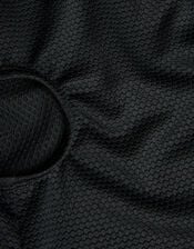 Texture Cut-Out Swimsuit, Black (BLACK), large