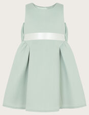 Baby Molly Scuba Bridesmaid Dress, Green (SAGE), large