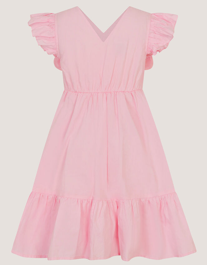 Embroidered Butterfly Bodice Dress, Pink (PINK), large