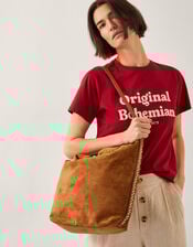 Tori Faux Suede Hobo Bag, , large