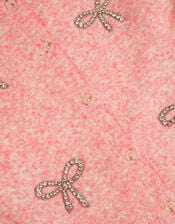 Bow Embellished Cardigan, Pink (PINK), large