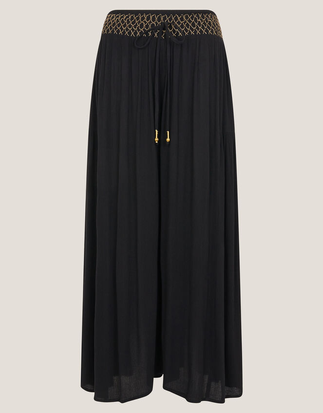 Billie Wide Leg Beach Trousers, Black (BLACK), large