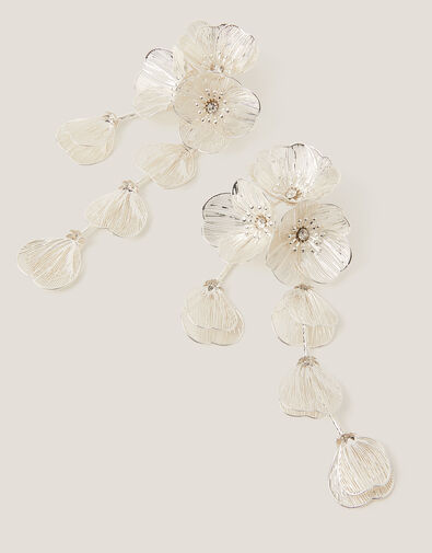 Floral Filigree Drop Earrings, , large