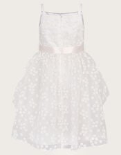 Jasmine Organza Flower Dress, Ivory (IVORY), large