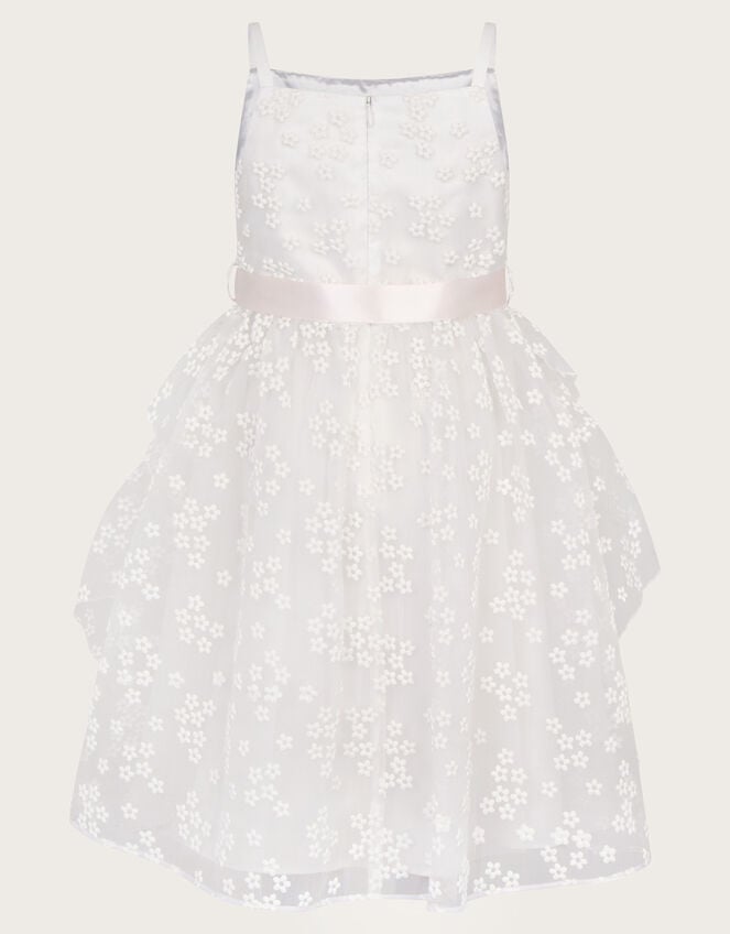 Jasmine Organza Flower Dress, Ivory (IVORY), large