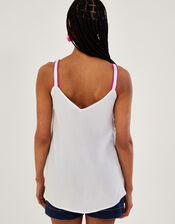 Embroidered Cami Top, Pink (PINK), large