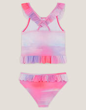 Frilly Ombré Tankini Set, Pink (PINK), large