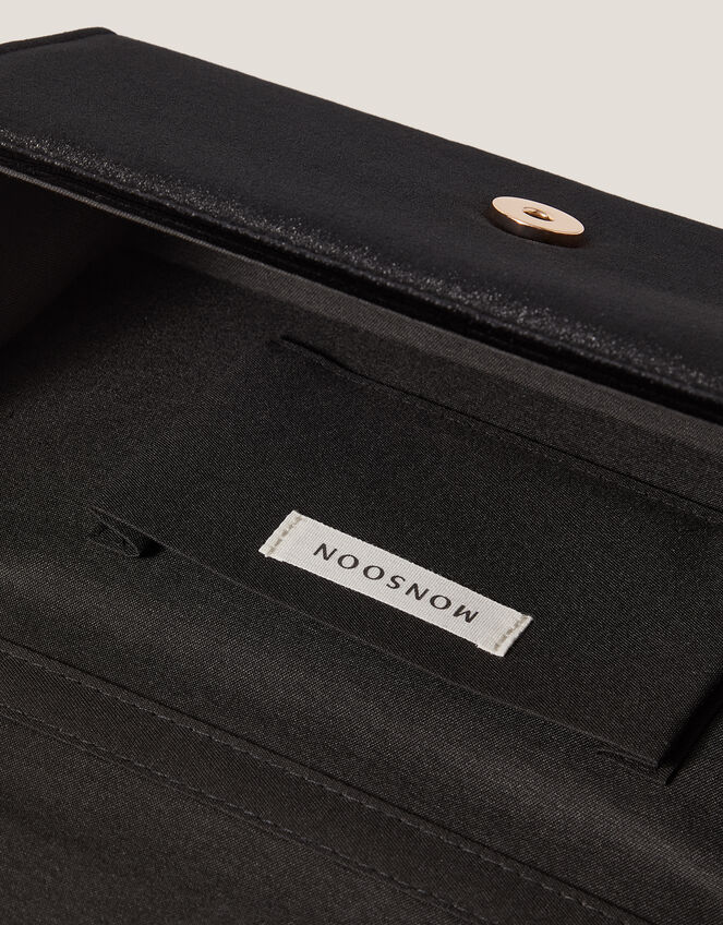 Mia Pleat Velvet Clutch Bag, , large