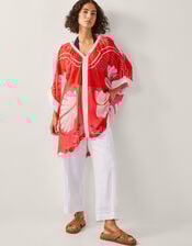 Nara Shell Print Mini Kaftan, Orange (RUST), large