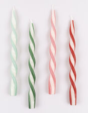 4-Pack Meri Meri Stripe Twisted Taper Candles, , large