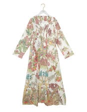 One Hundred Stars Boho Garden Print Midi Dress, Natural (ECRU), large